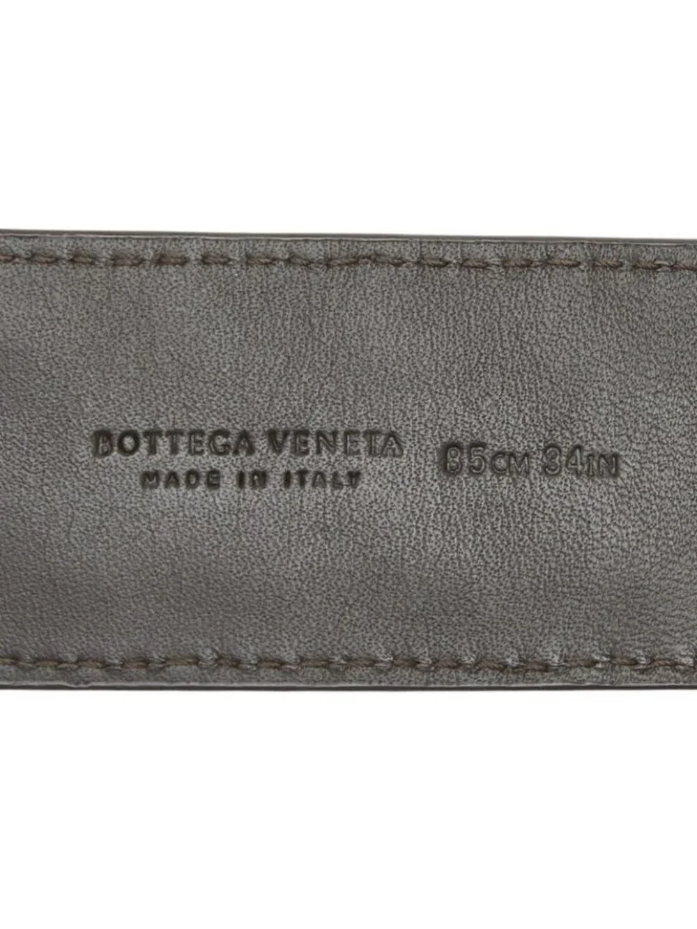 Bottega Veneta Intrecciato Belt 85 Dark Brown Leather